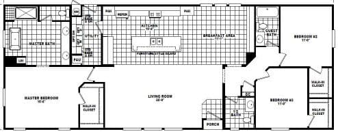 Catalina 2870a floor plan home features