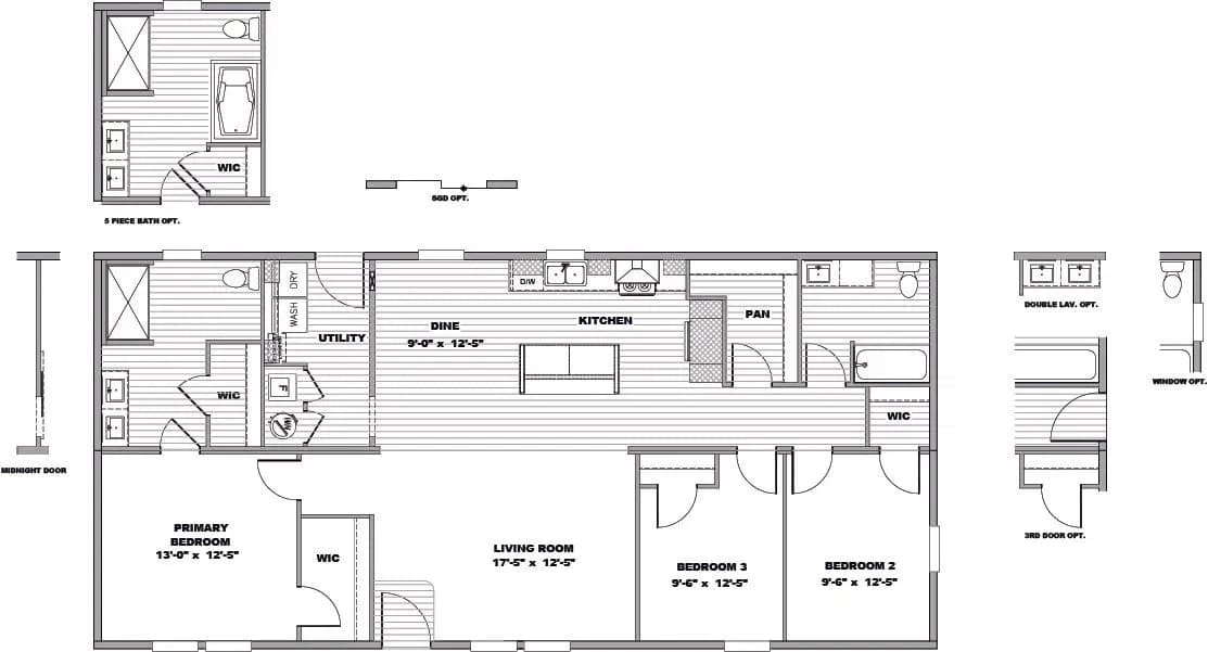 Lean on me floor plan home features